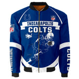 Indianapolis Colts Bomber Jacket Graphic Player Running
