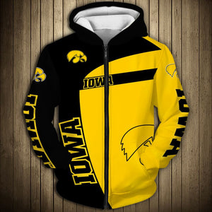 Up To 20% OFF Iowa Hawkeyes Zip Up Hoodie 3D 