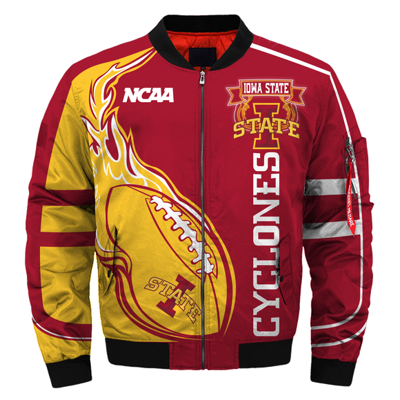 20% OFF Men's Iowa State Cyclones Jacket 3D Printed Plus Size 4XL 5XL