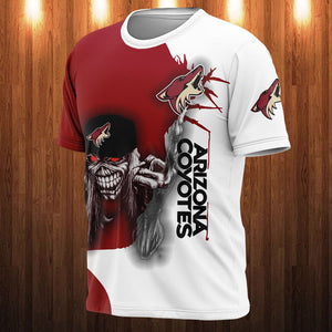 15% OFF Iron Maiden Arizona Coyotes T shirt For Men