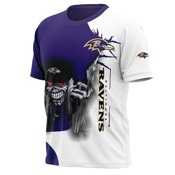 Iron Maiden Baltimore Ravens T shirt For Men