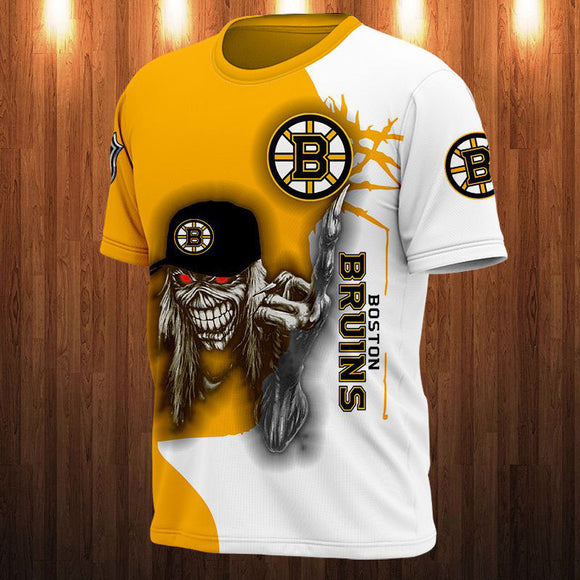 15% OFF Iron Maiden Boston Bruins T shirt For Men