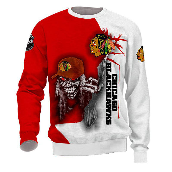 15% OFF Iron Maiden Chicago Blackhawks Sweatshirt For Halloween