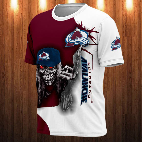 15% OFF Iron Maiden Colorado Avalanche T shirt For Men