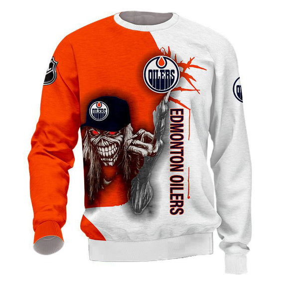 15% OFF Iron Maiden Edmonton Oilers Sweatshirt For Halloween