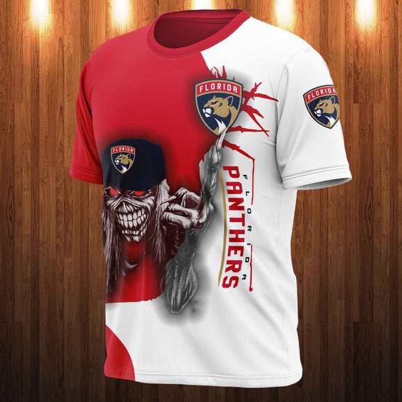 15% OFF Iron Maiden Florida Panthers T shirt For Men