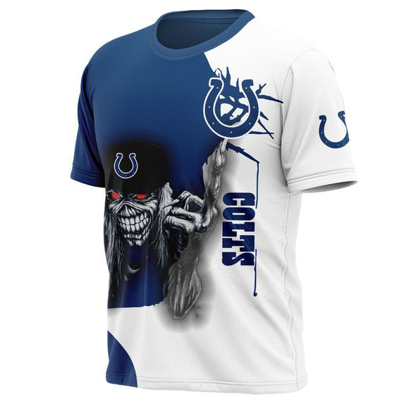 Iron Maiden Indianapolis Colts T shirt For Men