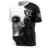 Iron Maiden Las Vegas Raiders T shirt For Men