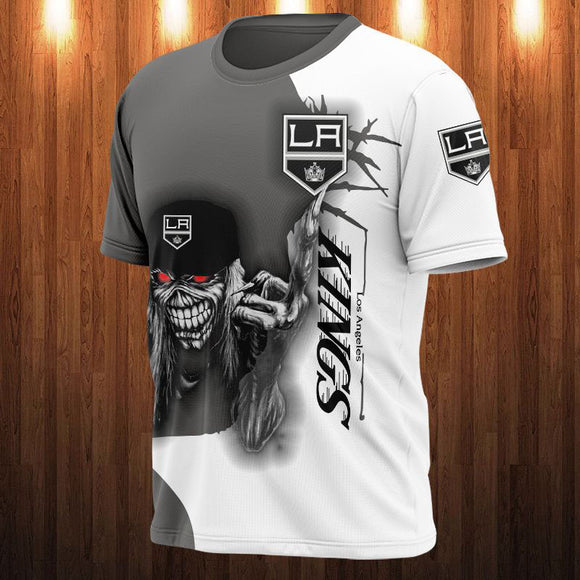 15% OFF Iron Maiden Los Angeles Kings T shirt For Men