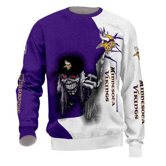 Iron Maiden Minnesota Vikings Sweatshirt For Halloween