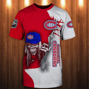 15% OFF Iron Maiden Montreal Canadiens T shirt For Men