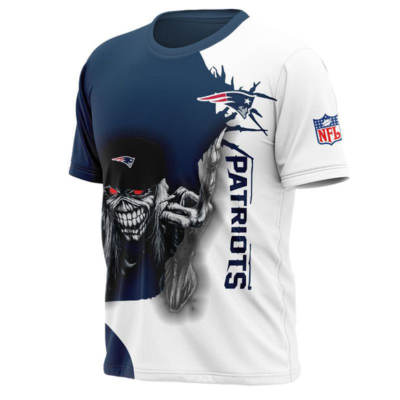 Iron Maiden New England Patriots T shirt For Men