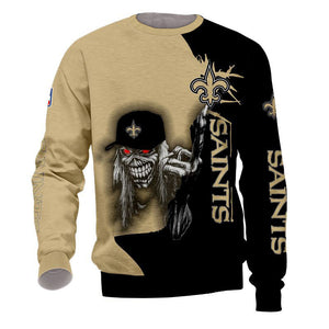 Iron Maiden New Orleans Saints Sweatshirt For Halloween