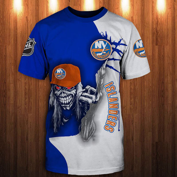 15% OFF Iron Maiden New York Islanders T shirt For Men
