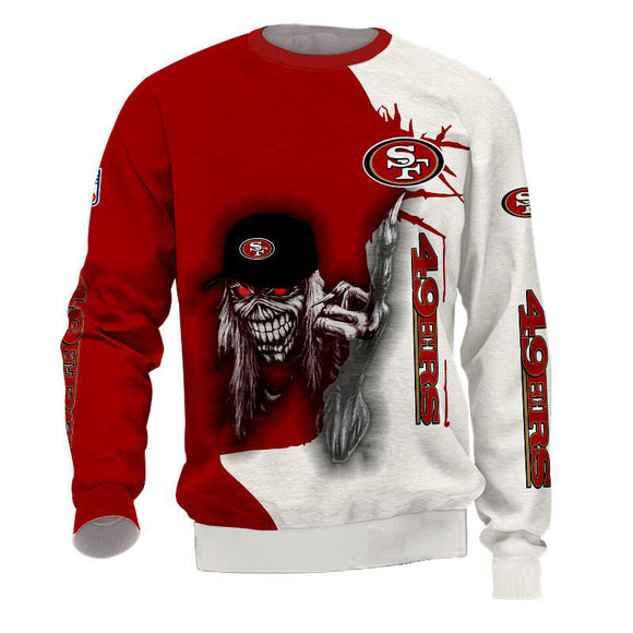 Iron Maiden San Francisco 49ers Sweatshirt For Halloween