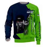 Iron Maiden Seattle Seahawks Sweatshirt For Halloween