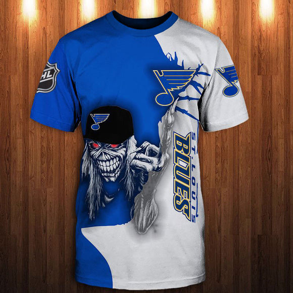 15% OFF Iron Maiden St Louis Blues T shirt For Men