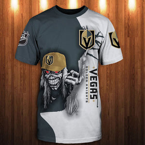 15% OFF Iron Maiden Vegas Golden Knights T shirt For Men
