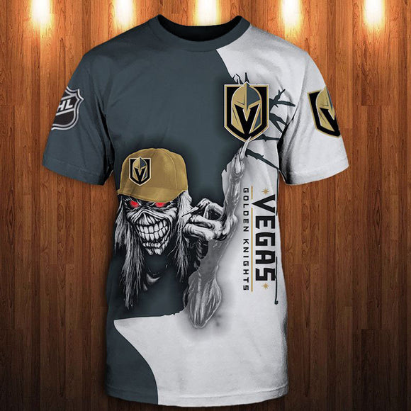 15% OFF Iron Maiden Vegas Golden Knights T shirt For Men