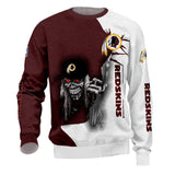 Iron Maiden Washington Redskins Sweatshirt For Halloween