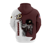 Iron Maiden Washington Redskins Zip Up Hoodies Pullover Hoodies