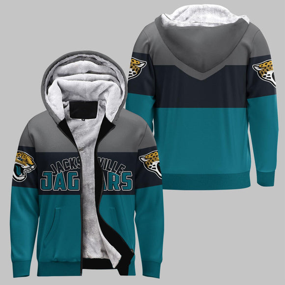 20% OFF Jacksonville Jaguars Extreme Fleece Jacket 3D