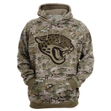 Jacksonville Jaguars Hoodie Camo Printed 3D Pullover Zip Up Hoodies