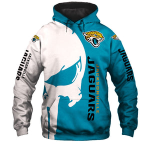 Jacksonville Jaguars Hoodies Skull Printed