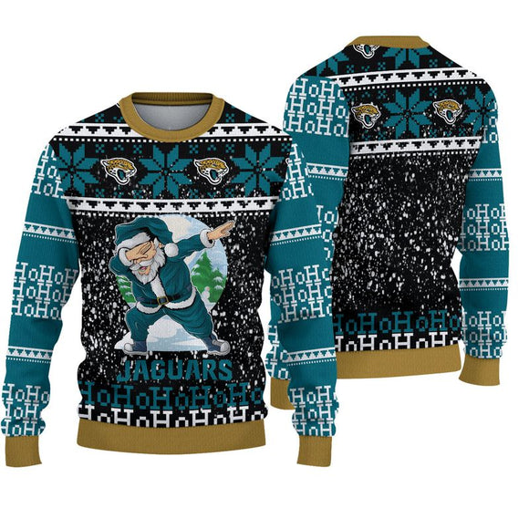 Jacksonville Jaguars Sweatshirt Santa Claus Ho Ho Ho