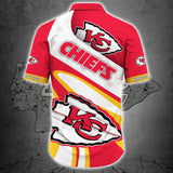 Kansas City Chiefs Button Up Shirt Short Sleeve Big Logo