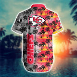 Kansas City Chiefs Hawaiian Shirt Palm Tree Pattern