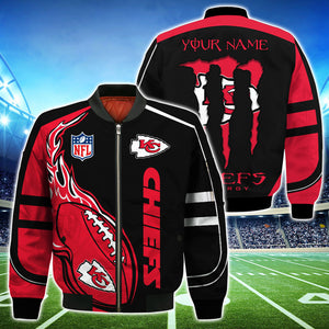 20% OFF Kansas City Chiefs Jackets Mens Monter Energy Custom Name