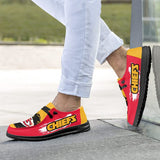 20% OFF Kansas City Chiefs Moccasin Slippers - Hey Dude Shoes Style
