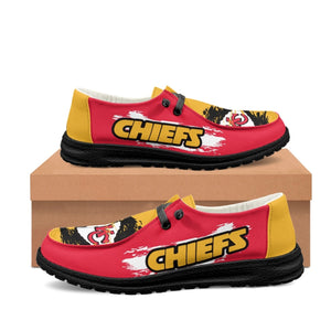 20% OFF Kansas City Chiefs Moccasin Slippers - Hey Dude Shoes Style