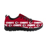 Kansas City Chiefs Sneakers Repeat Print Logo Low Top Shoes