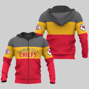 20% OFF Kansas City Chiefs Zip Up Hoodies Extreme Pullover Hoodie 3D