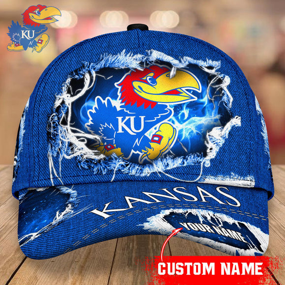 Lowest Price Kansas Jayhawks Baseball Caps Custom Name