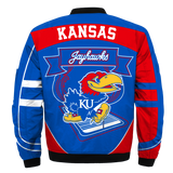 20% OFF Men's Kansas Jayhawks Jacket 3D Printed Plus Size 4XL 5XL
