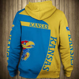 Up To 20% OFF Kansas Jayhawks Zip Up Hoodie 3D