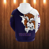 LSU Tigers Hoodies Mascot Printed