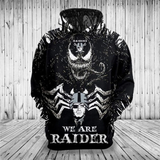 Las Vegas Raiders Hoodies 3D Venom Pullover Hoodies