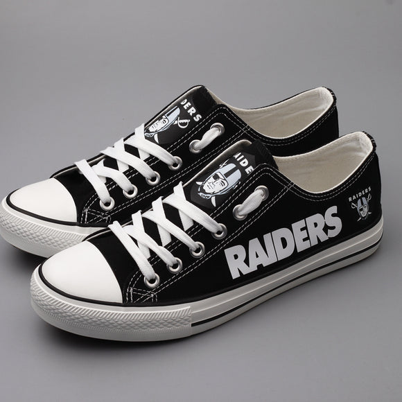 Las Vegas Raiders Shoes Low Top Canvas Shoes