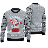 Las Vegas Raiders Sweatshirt Christmas Funny Santa Claus