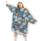 Lazy Fleece Blanket Hoodies Cute Girls