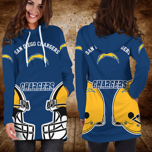 Los Angeles Chargers Hoodie Dress