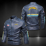 Los Angeles Chargers Leather Jacket Winter Coat