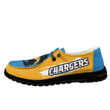 20% OFF Los Angeles Chargers Moccasin Slippers - Hey Dude Shoes Style