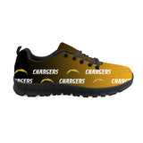 Los Angeles Chargers Sneakers Repeat Print Logo Low Top Shoes