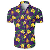 Los Angeles Lakers Hawaiian Shirt Small Flowers