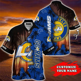 Los Angeles Rams Hawaiian Shirt Customize Your Name